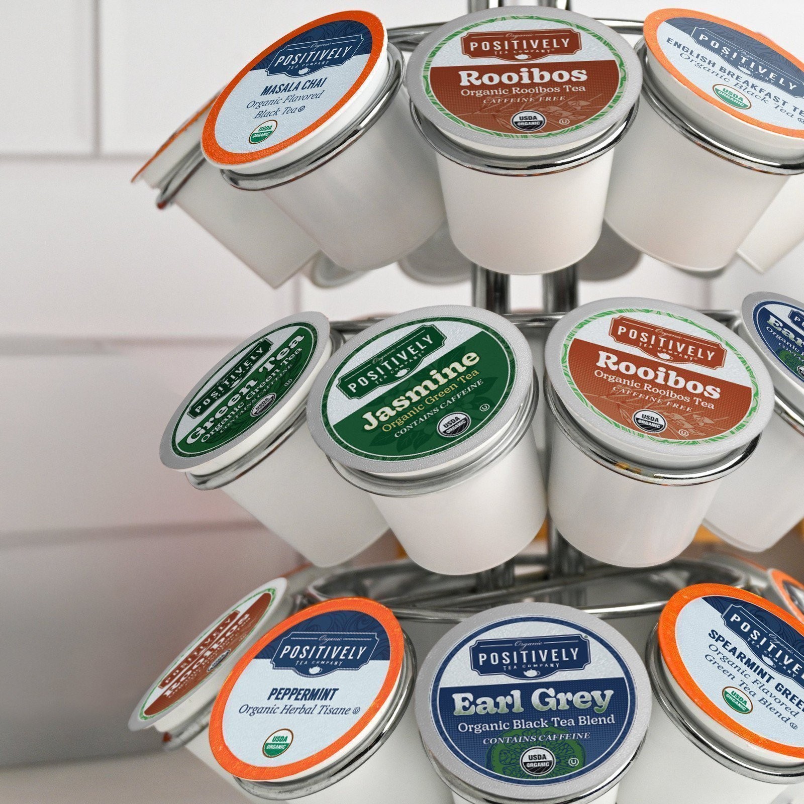 Positively Tea | Organic Tea Pod Discovery Pack | 96 Pods, Keurig Compatible