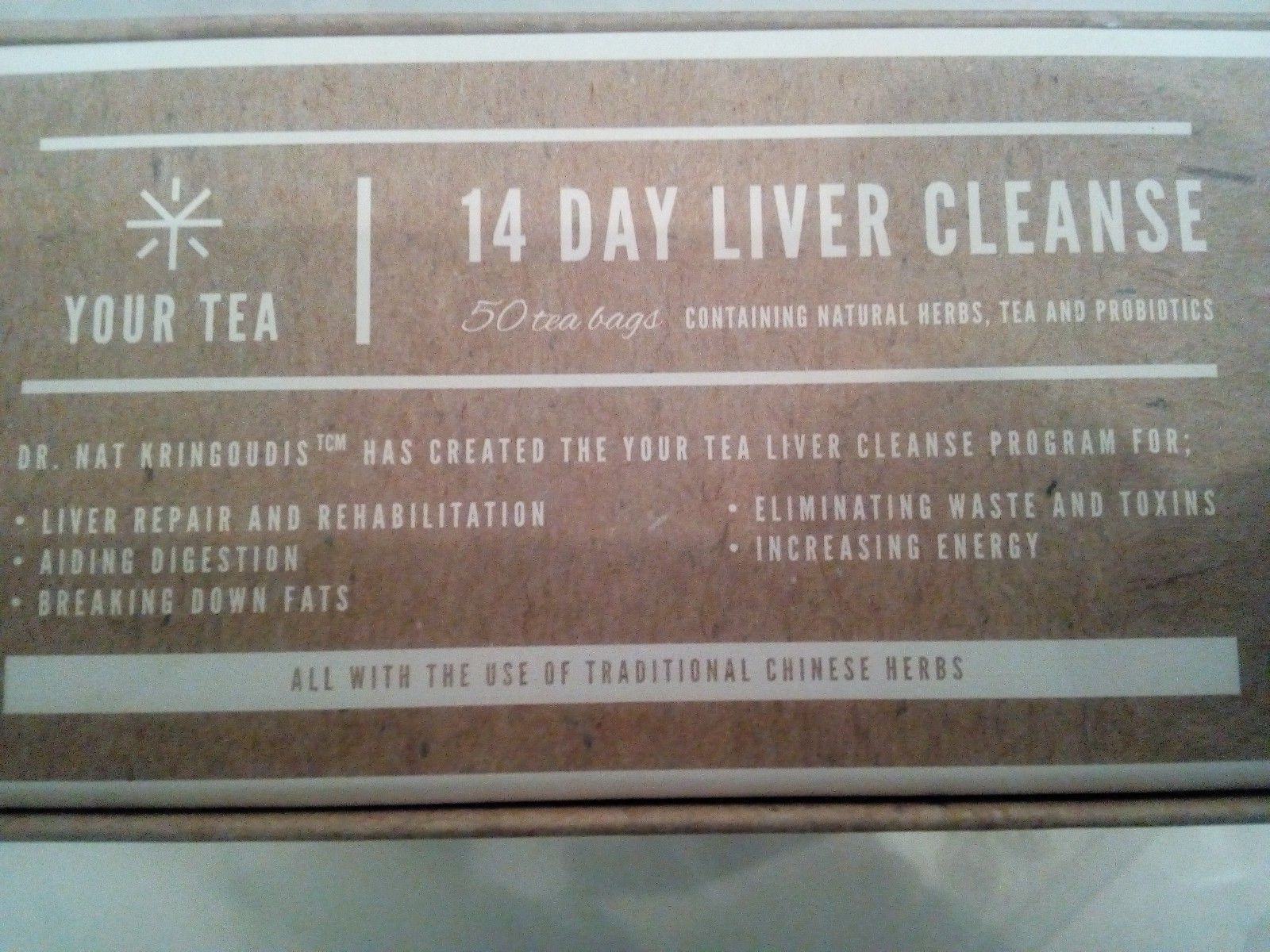 NEW !! Your Tea- 14 Day Liver Cleanse – Including Leak- Proof Glass Thermos