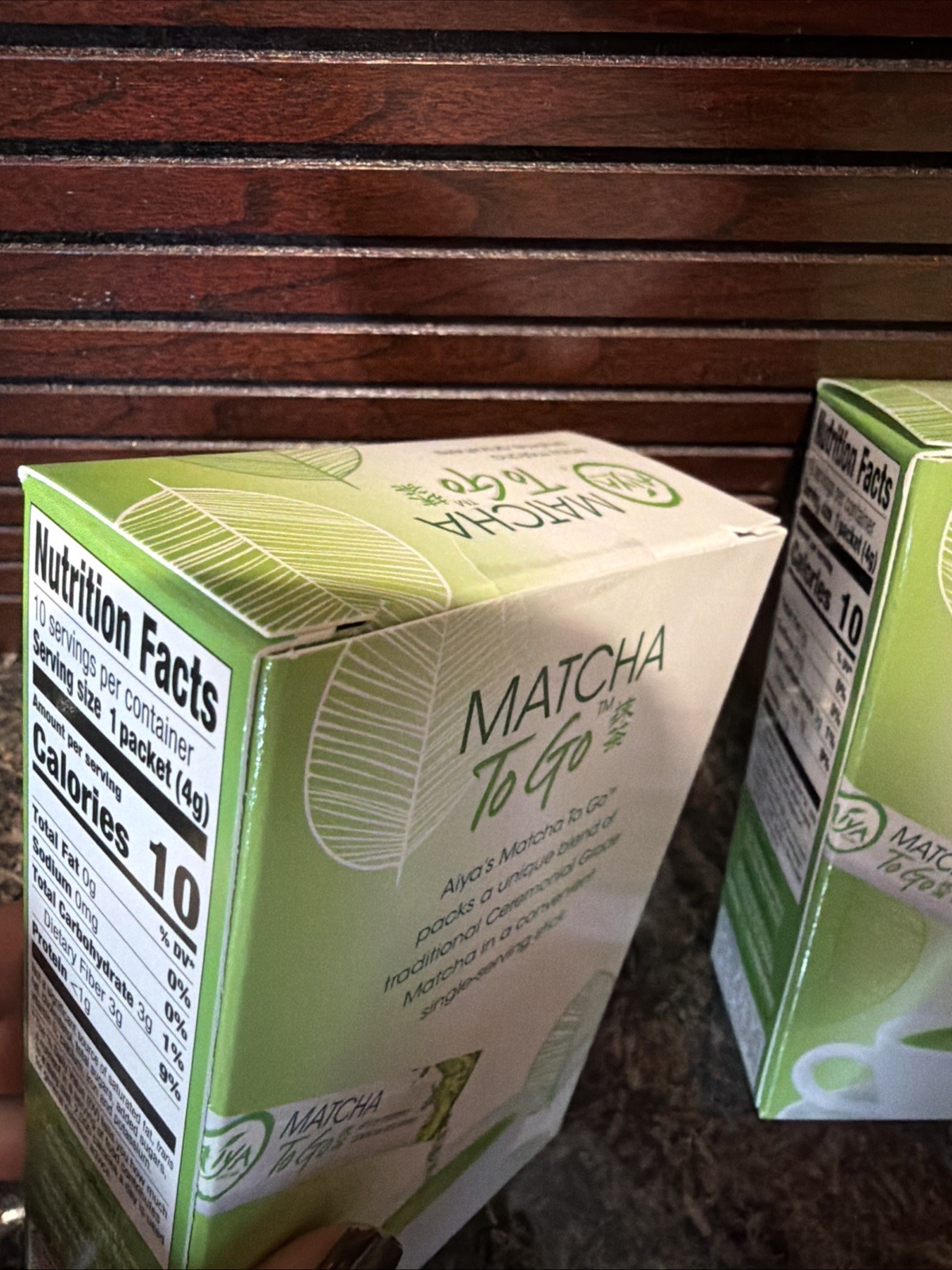 NEW AIYA Premium Japanese Green Tea: Matcha To Go 10 X 4.1g Pockets (2 Box)