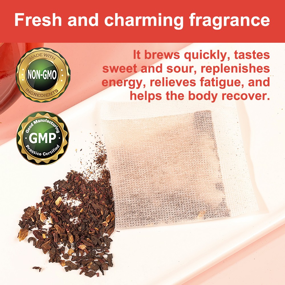Hibiscus Tea 60Bags Natural Dried Hibiscus Flower Support Digestion Herbal Tea