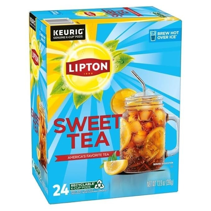 Lipton Southern Sweet Iced Tea 22 to 132 Count Keurig K cups Pick Size FREE SHIP