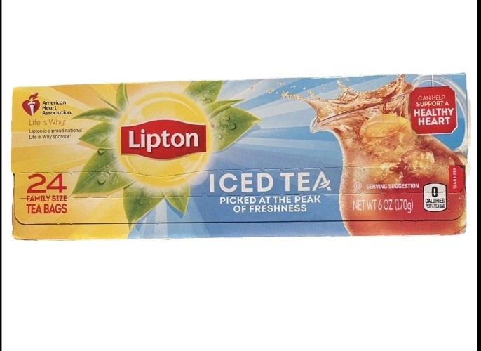 Lipton Iced Tea Bags Picked At The Peak of Freshness 6 oz (24 Count)