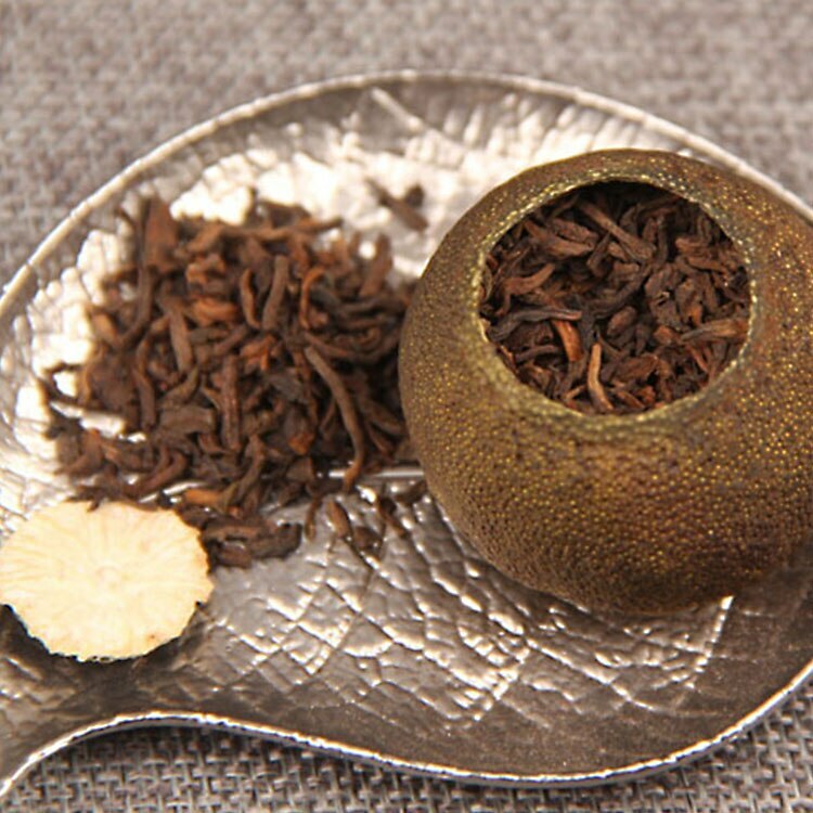 XinHui “Chen Pi” Tangerine Peel Orange Shu Pu-erh Ripe Puer Tea 100g