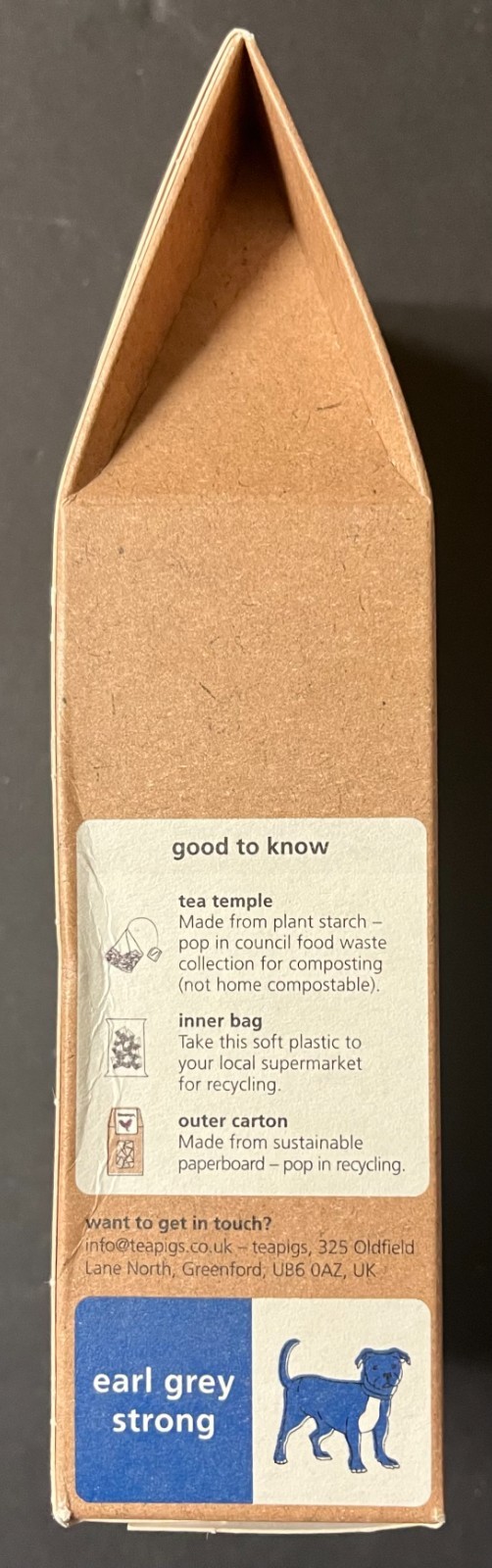 Teapigs Earl Grey Strong 15 Tea Temples 6 Pack Exp. 08/14/2029