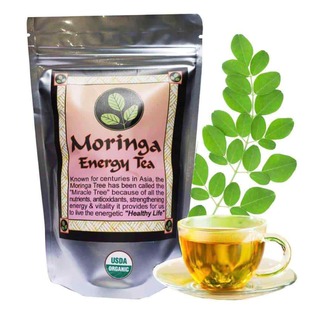 Moringa Tea Loose Leaf, USDA Organic, Pure Moringa Leaf, 3 oz