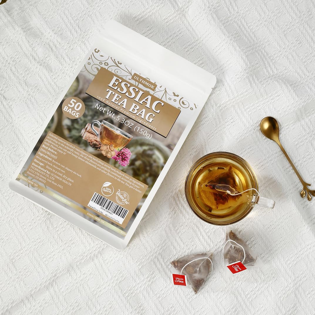 Essiac Tea Bags 50 Count Wellness Blend Natural Ingredients Caffeine Free