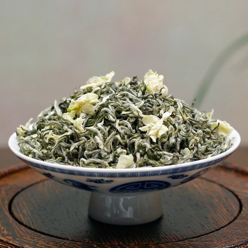 1000g Bi Tan Piao Xue green Tea,sichuan Snowflakes Jasmine Flower green tee