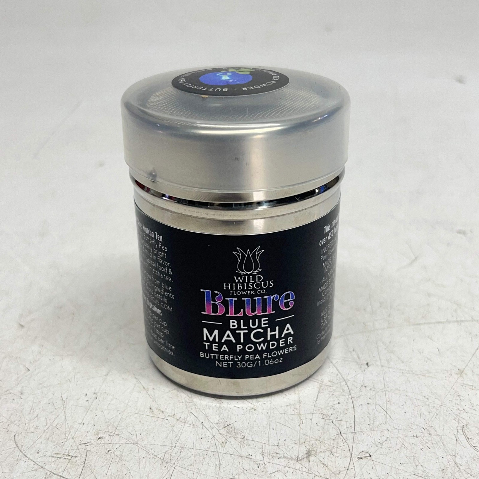 WILD HIBISCUS FLOWER Butterfly Pea Flower Blue Matcha Tea Powder 1.06oz BB 08/|2
