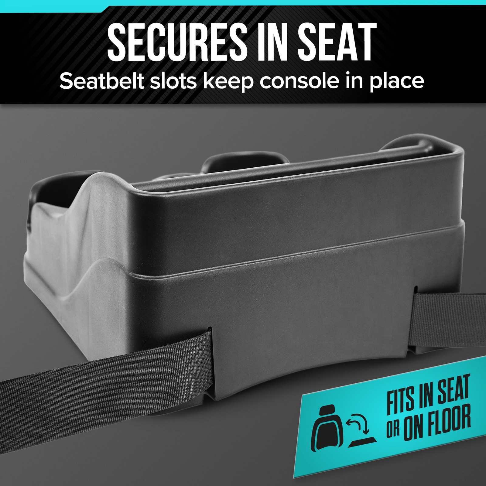 Small Center Console for Cars, Trucks, Minivans, SUVs, Vehicle Organizer, Cup…