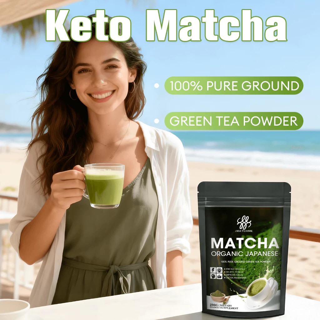 Organic Matcha Powder 100% Pure Japanese Green Tea | Baking Cake Energy Boost
