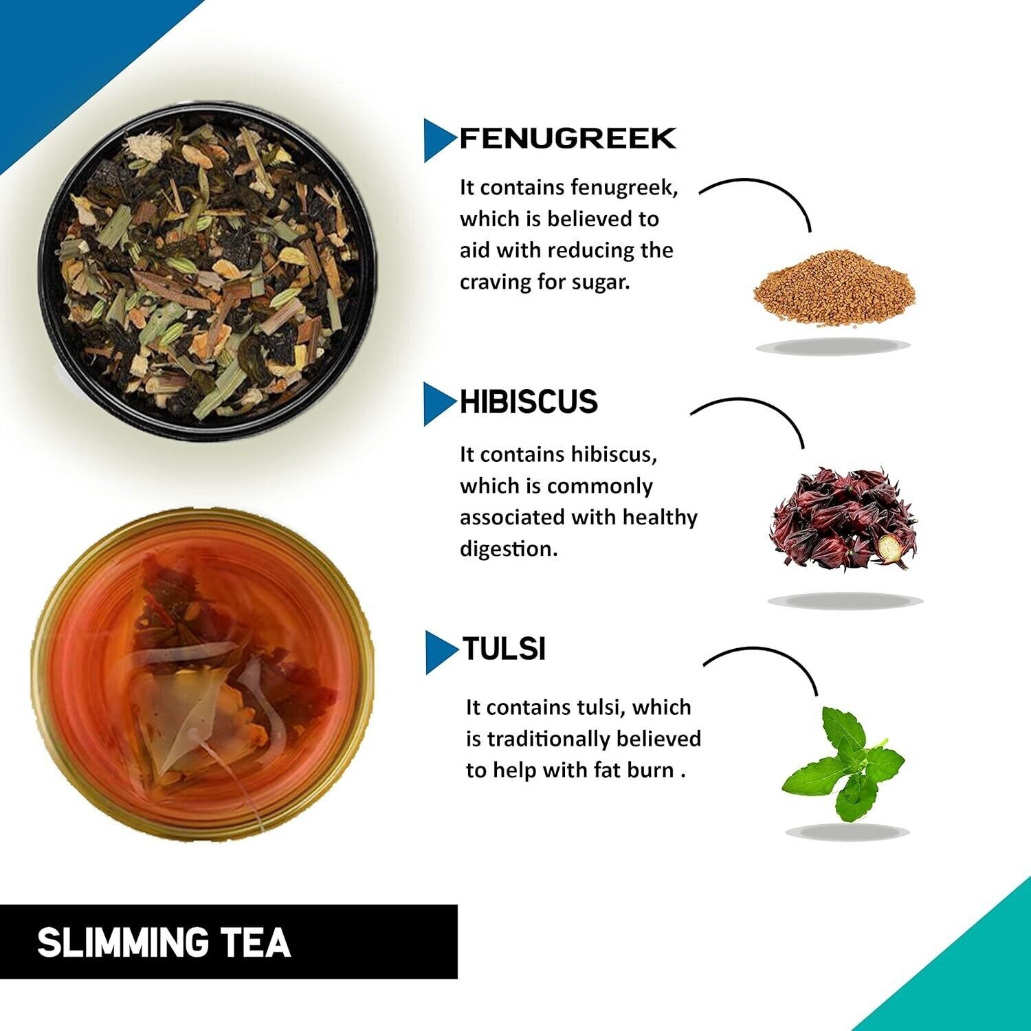TEACURRY Slimming Tea For Weight Management (30 Tea Bags) Get Slimmer & Toned
