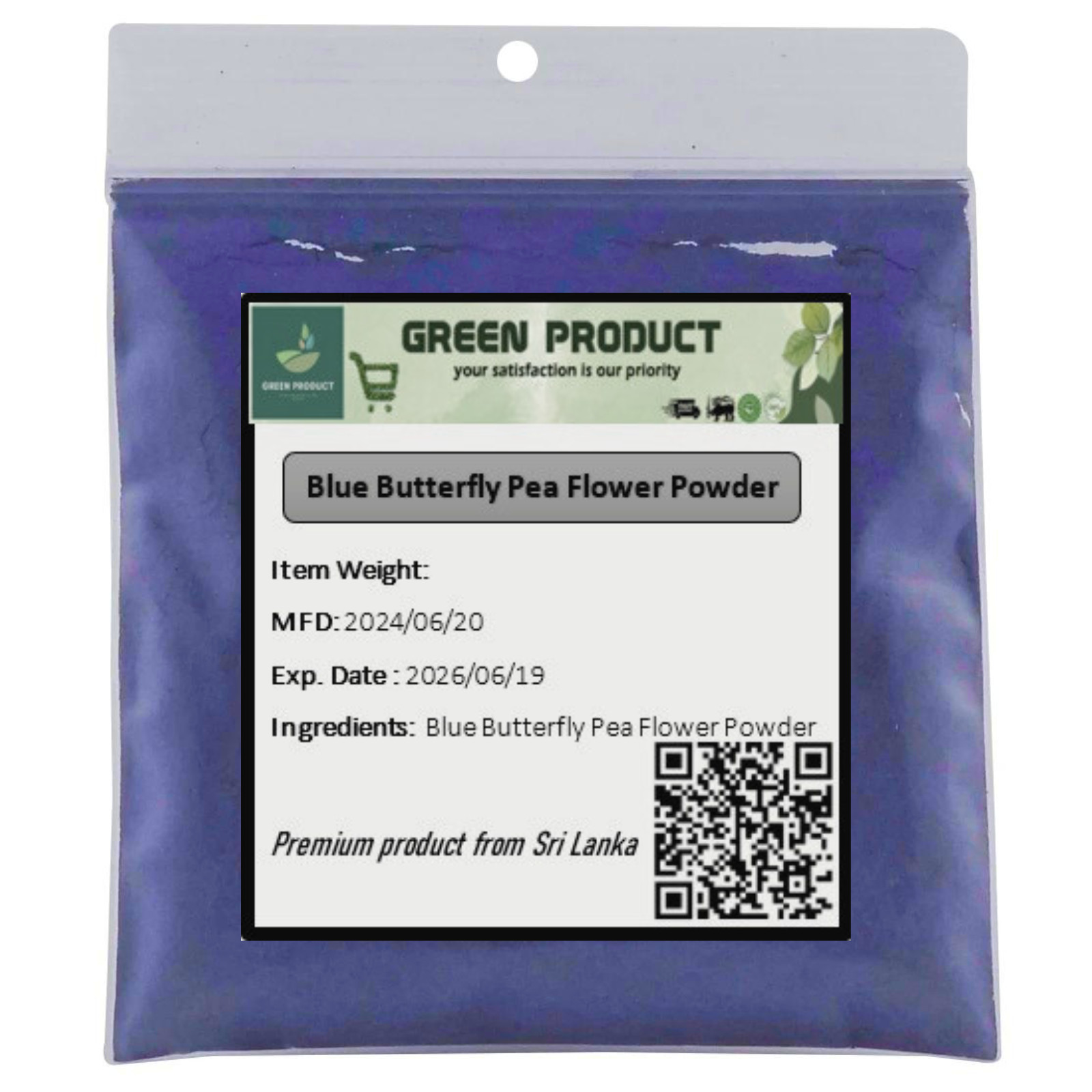 Blue Butterfly Pea Flower Powder | Pure Natural Organic | Food Grade Herbal Tea