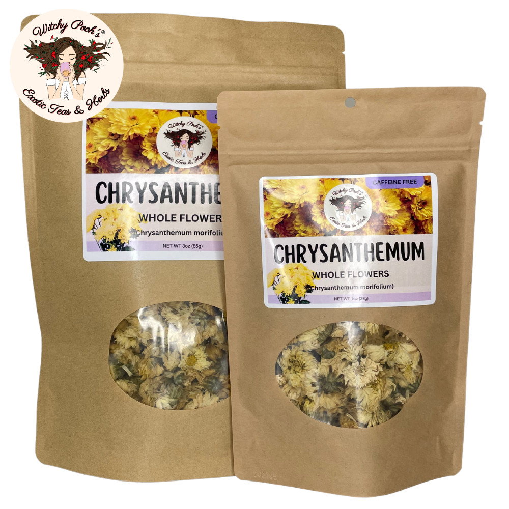 Witchy Pooh’s Chrysanthemum Tea – Whole Flowers, Caffeine Free