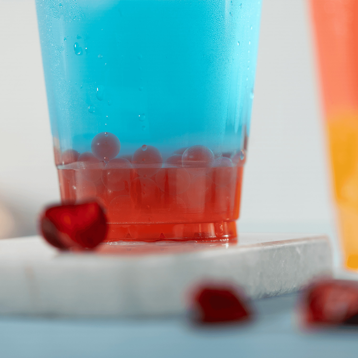 Tea Zone Raspberry Popping Pearls/Popping Boba (B2063, 7lbs) for Boba Tea