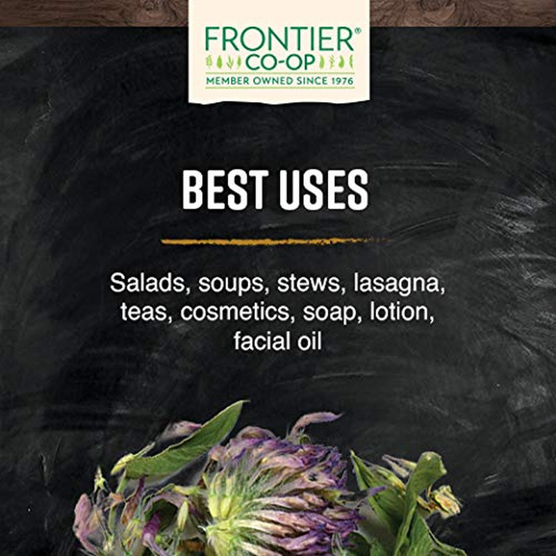 Frontier Co-Op Organic Whole Red Clover Blossoms, 0.71Oz – Fragrant, Natural and