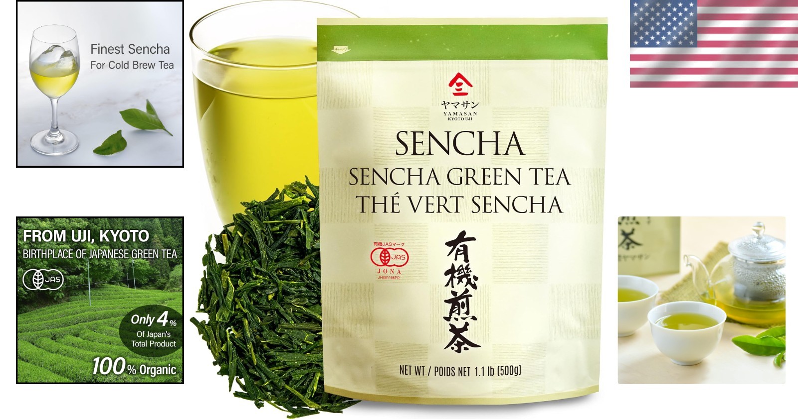 Authentic Japanese Sencha Green Tea Steamed Aromatic