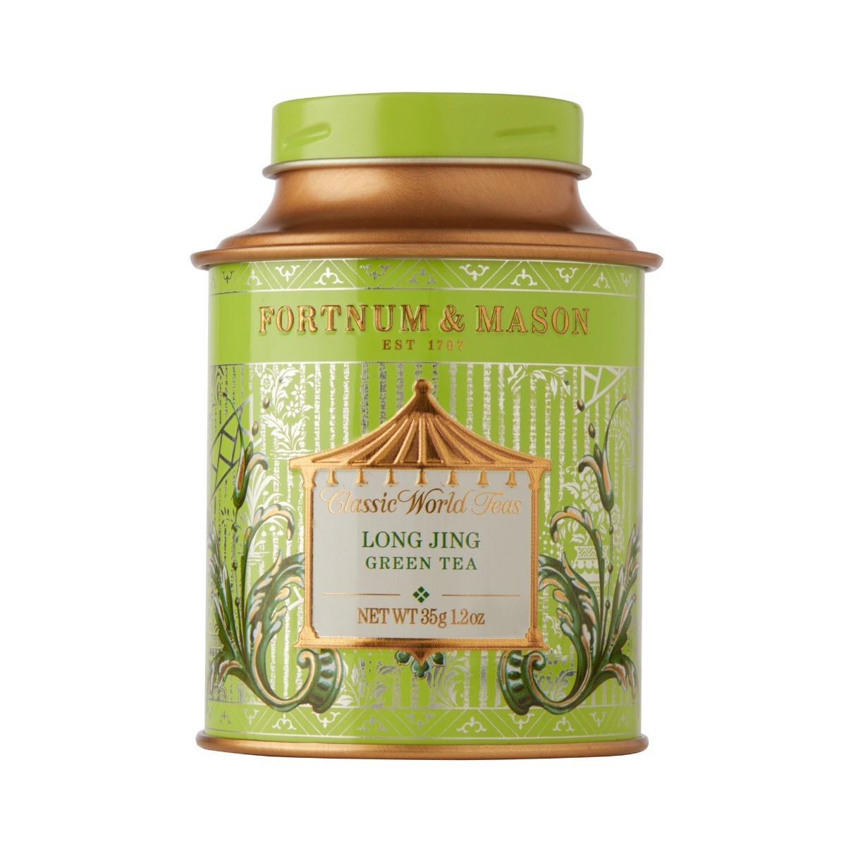 Fortnum & Mason British Tea, Long Jing Green Tea, 35g Loose Leaf Tea Tin – New