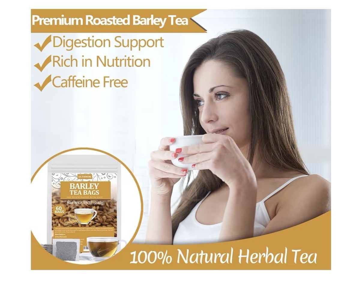 Ulthmok Barley Tea Bags Natural Roasted Grain Damai Cha Digestion Support 60TBag