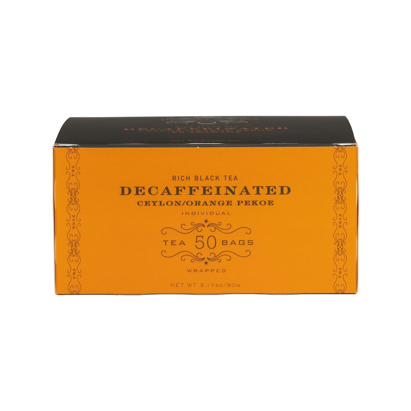 Decaffeinated Ceylon Tea Bags – 50ct For Relaxation & Gluten-Free