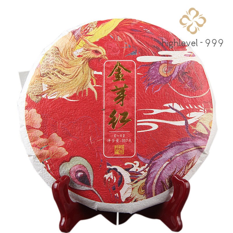 Yunnan Dianhong Black Tea Honey Fragrant Golden Buds Dian Hong Cake Tea 357g