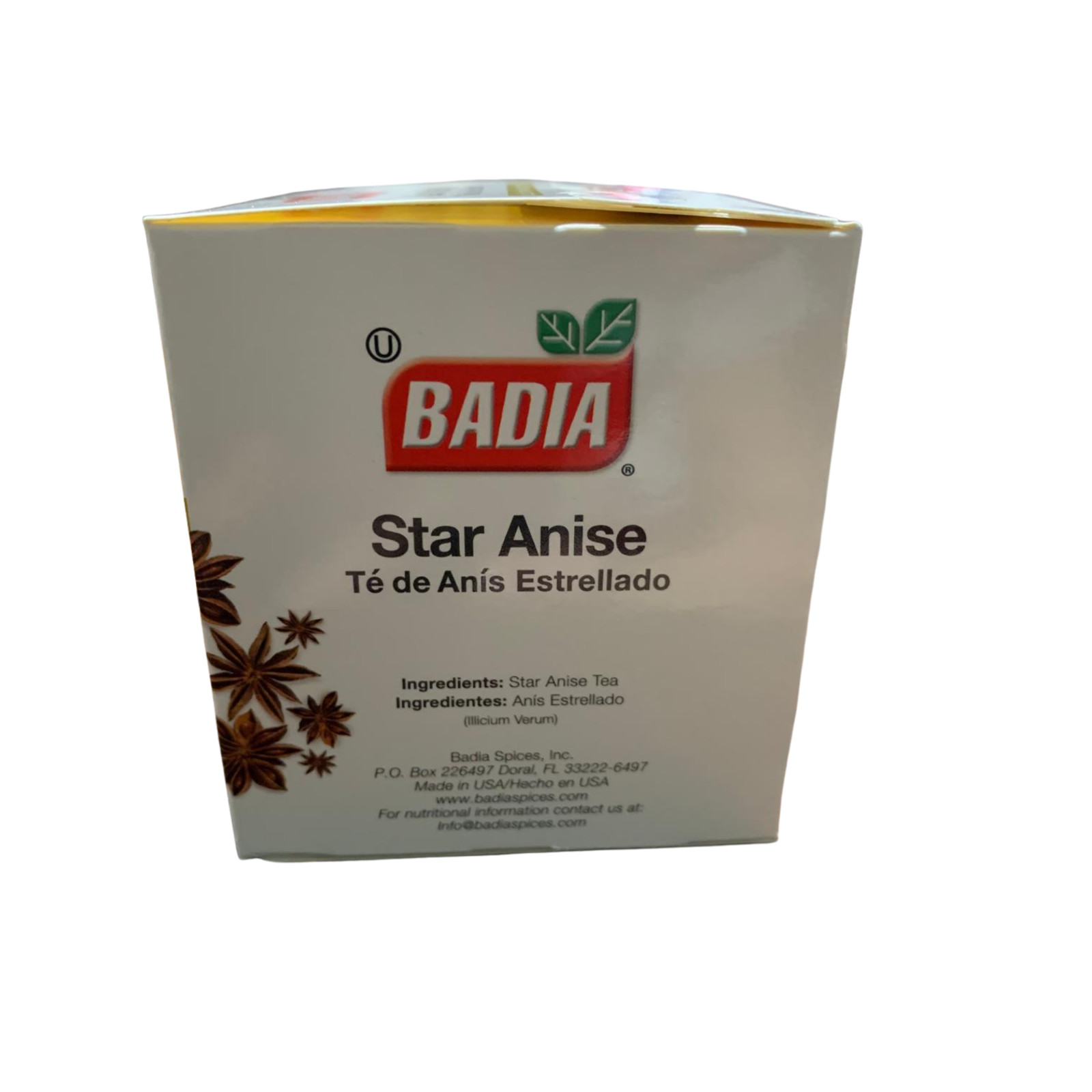 Badia Star Anise Tea 10 Tea Bags Caffeine Free Gluten Free Herbal Tea