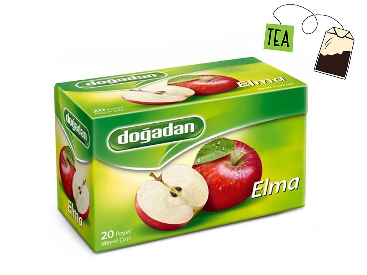 Dogadan Turkish Apple Tea Fruit Tea 20 Tea Bags Individually Packed Fast Postage