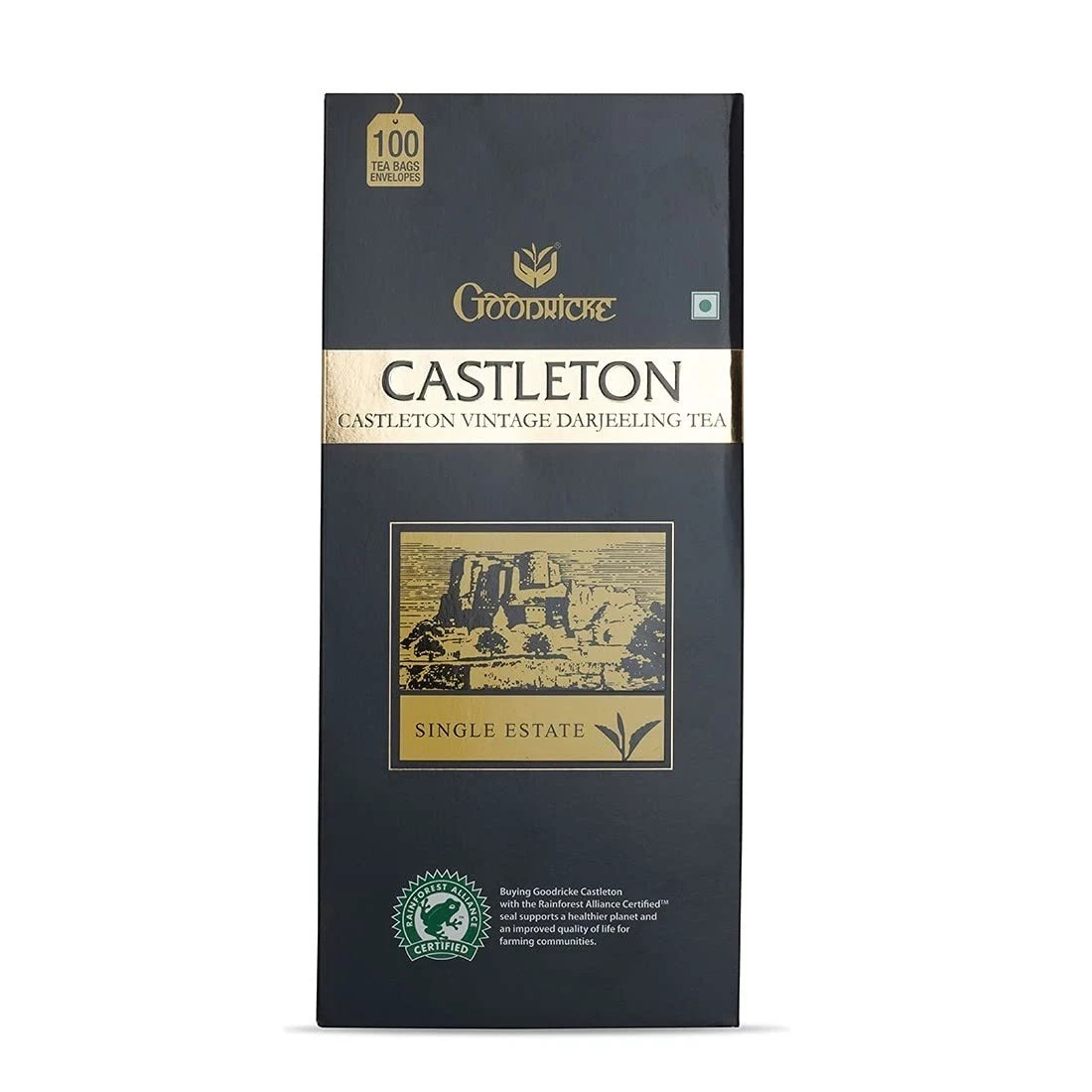 GOODRICKE Castleton Vintage Darjeeling Tea Bags 100 Tea Bags |Exclusive Tea 180g