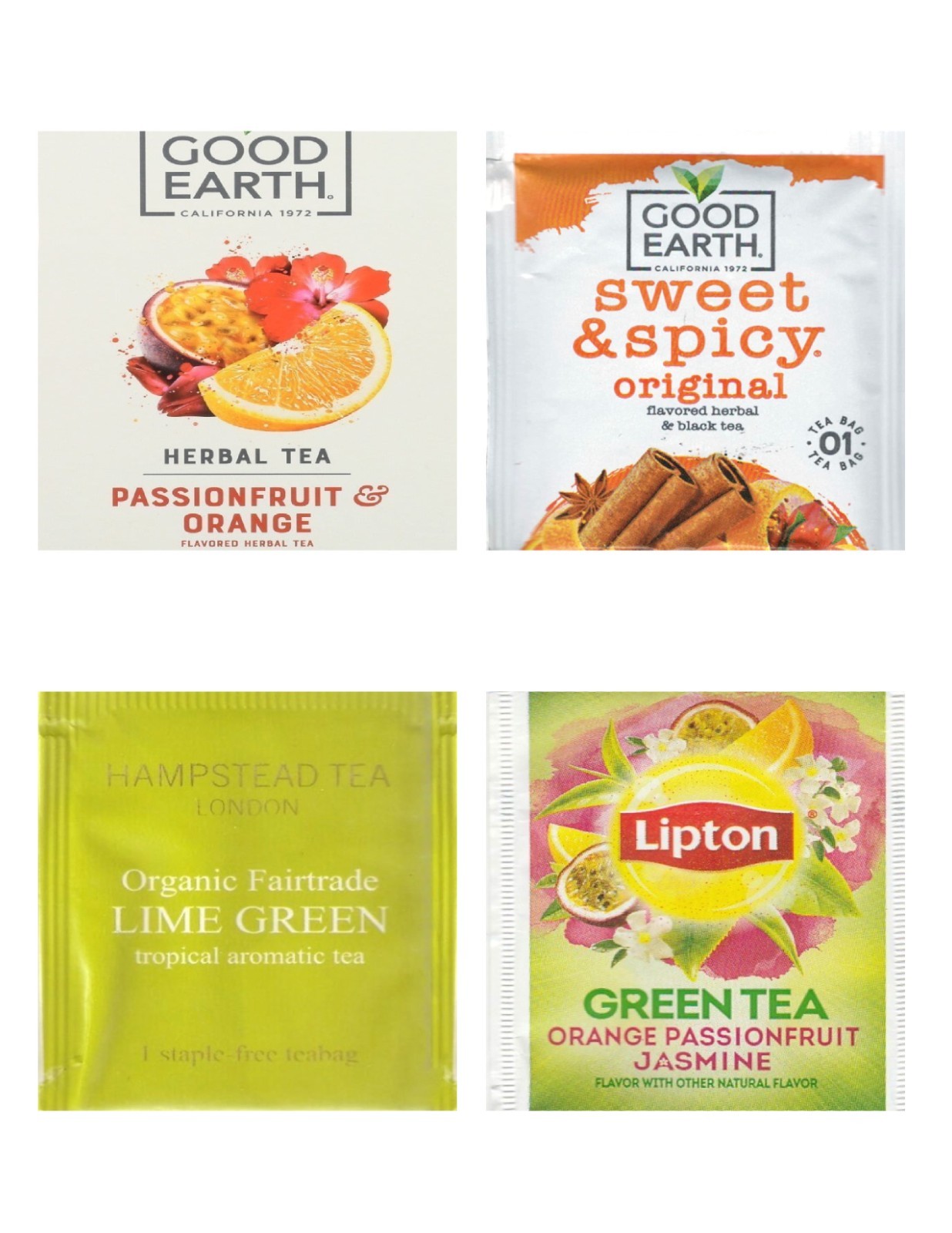 Citrus Tea Bag Sampler Variety Pack – 24 Single-Serve Varieties – 19 Brands
