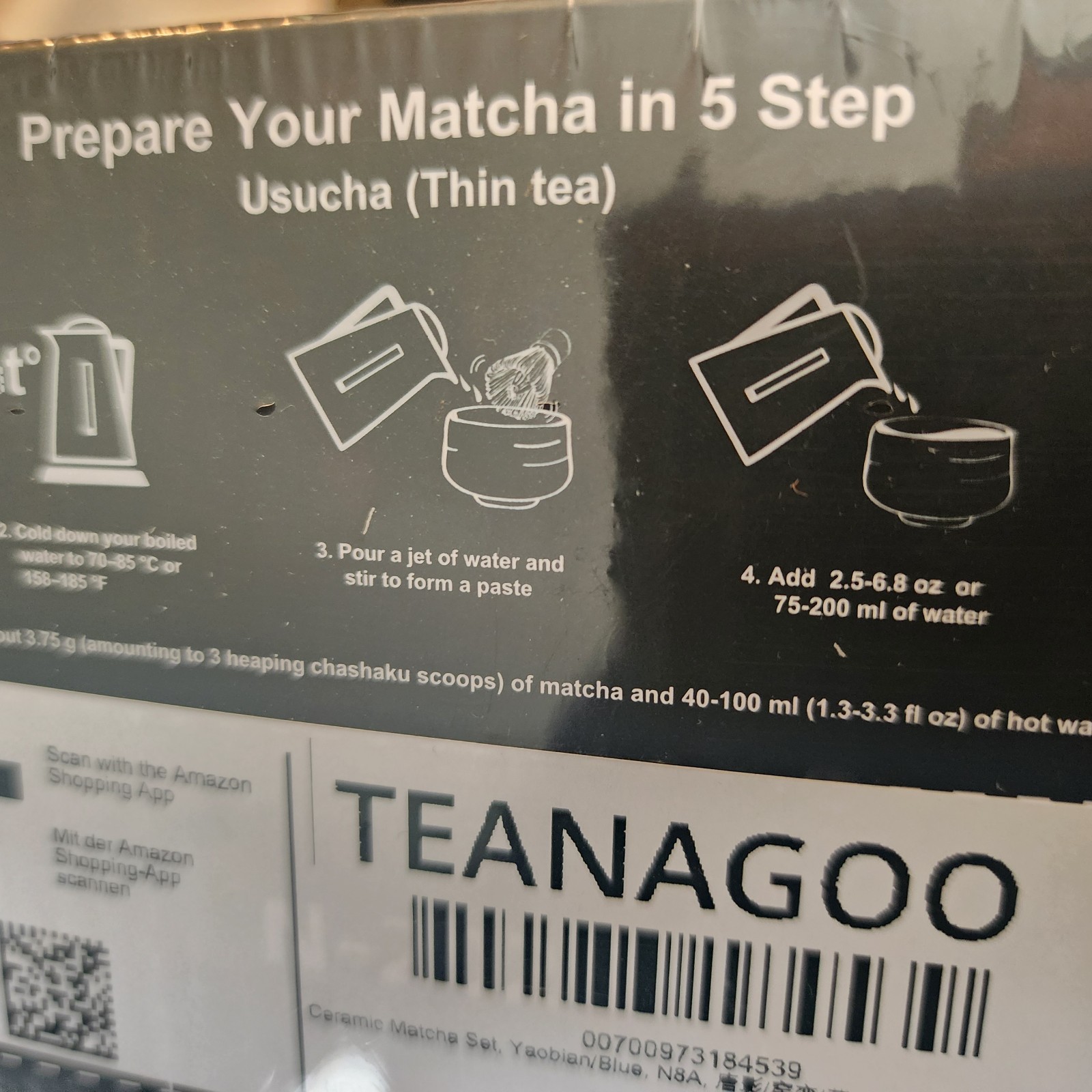 TEANAGOO Matcha Whisk Set, 7 Pcs Matcha Set with Holder/Scoop/Sifter, Matcha Kit