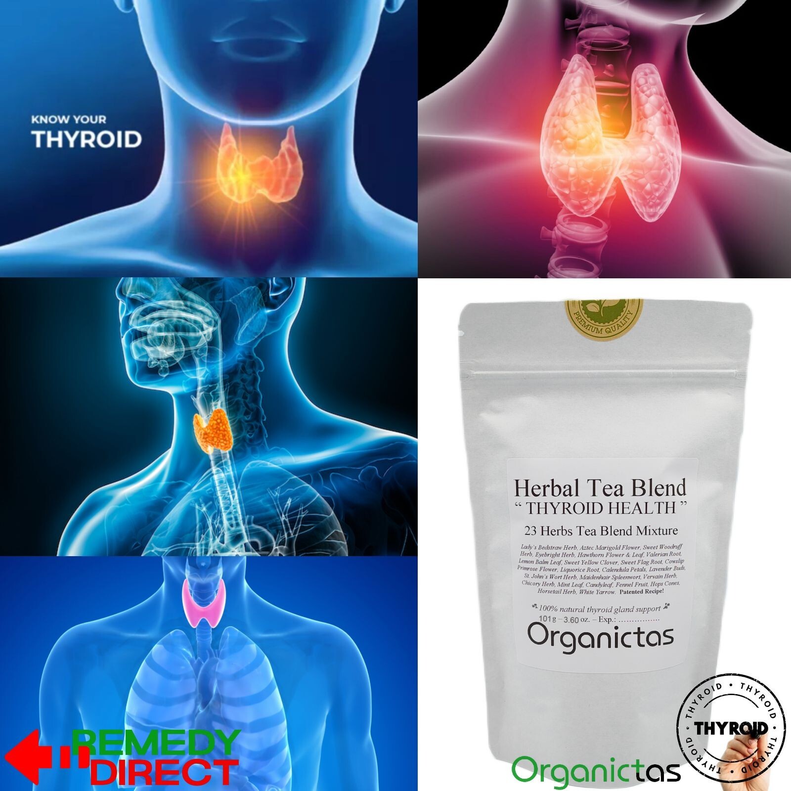 Thyroid Support Herbal Tea / Best Tea for Hormonal Balance, Metabolism & Health