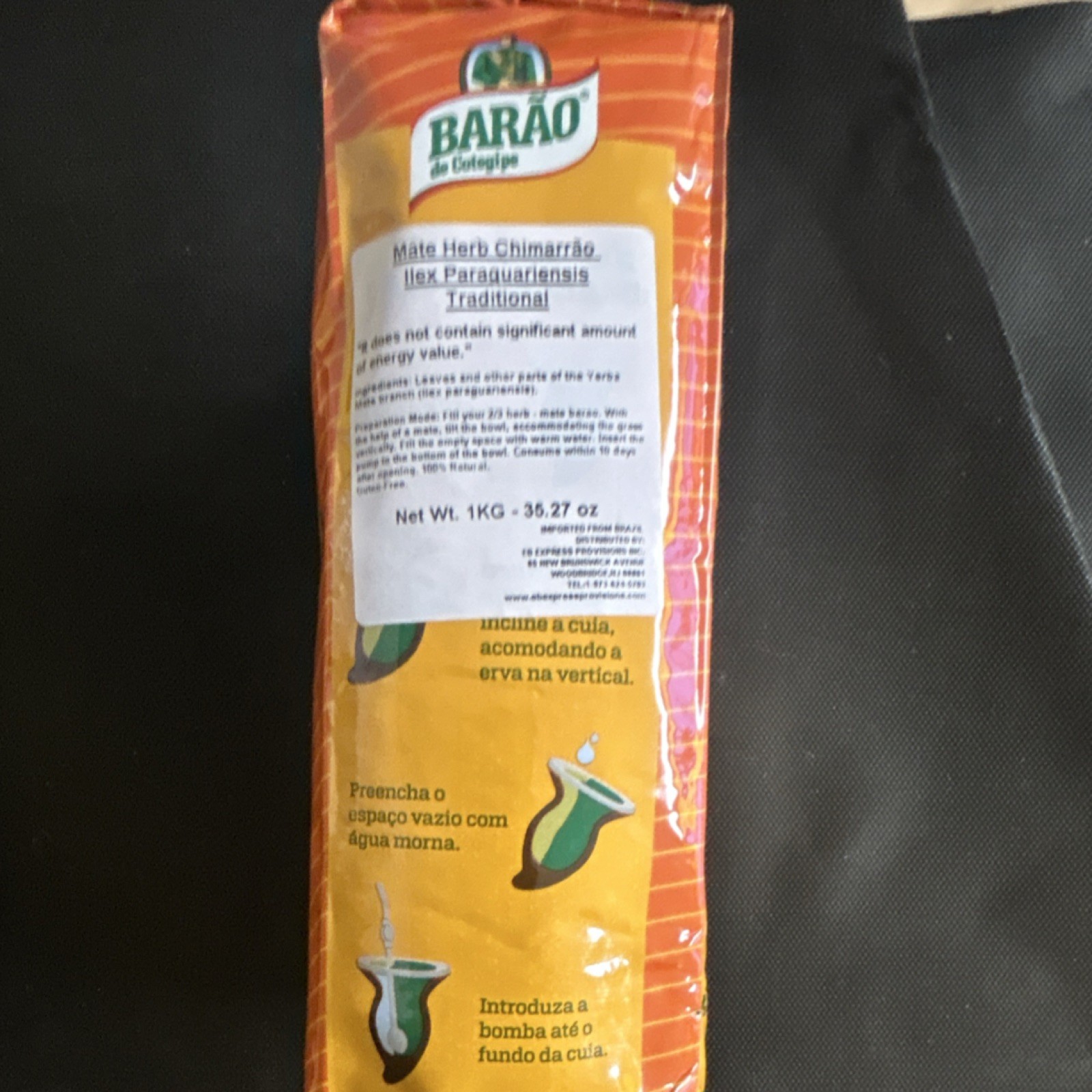 Barão de Cotegipe Erva-Mate Chimarrão Tradicional Yerba Mate Loose Leaf 1kg 100…