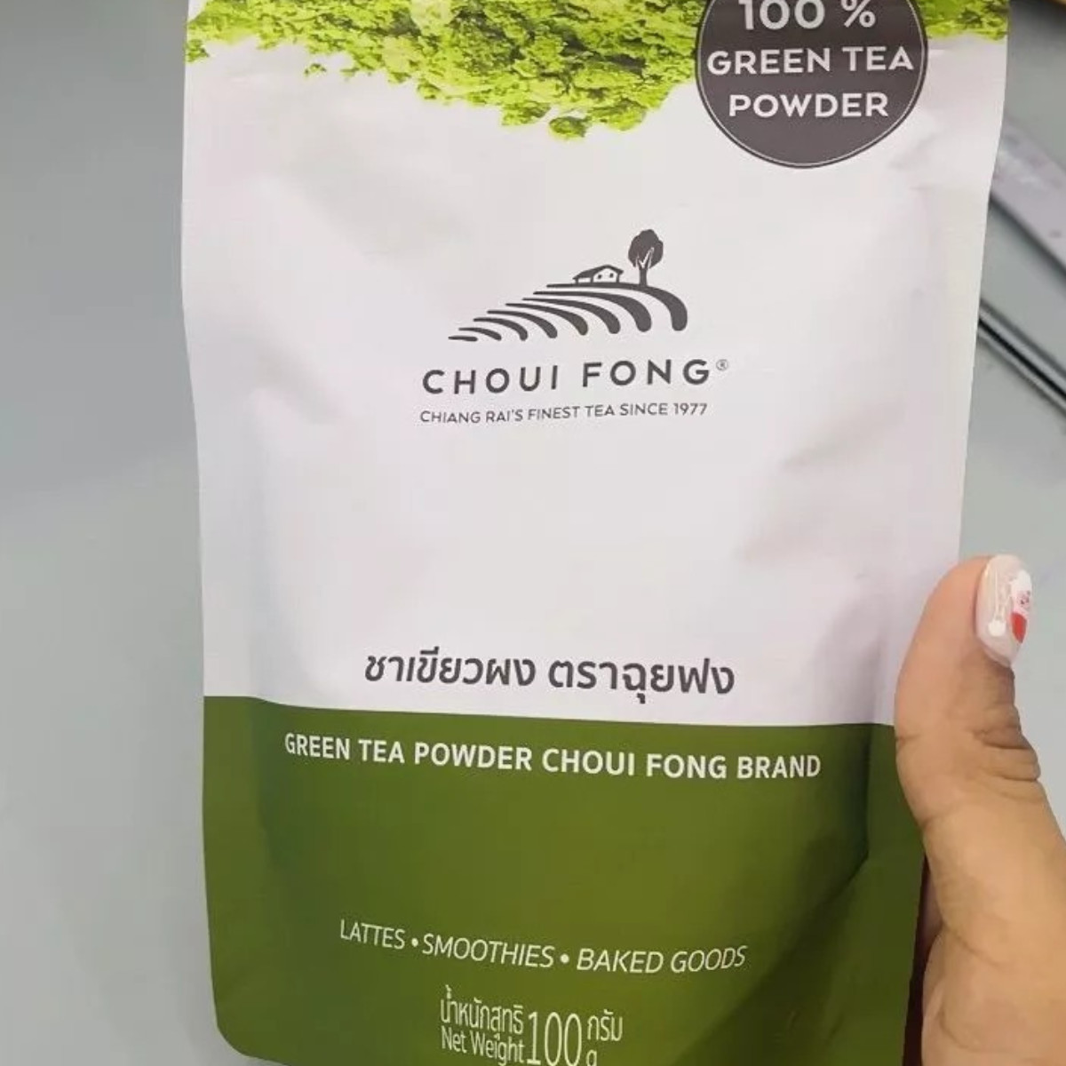Choui Fong Matcha Green Tea Powder Premium Thai Culinary Grade 100 g x 3