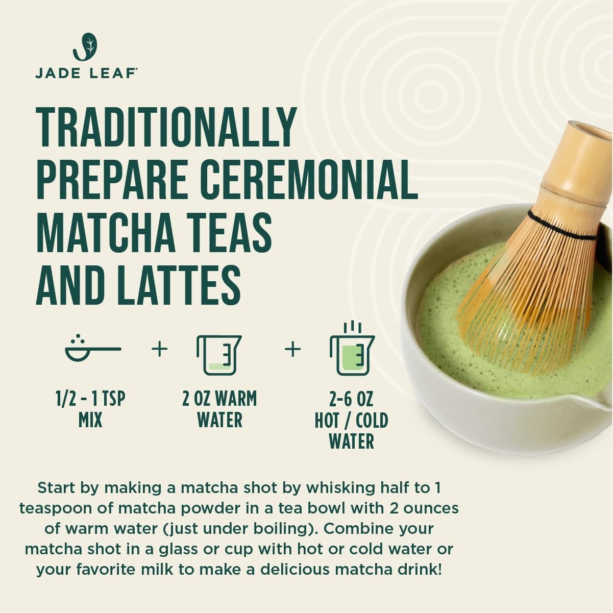Jade Leaf Matcha Organic Ceremonial Green Tea Powder – Teahouse Edition – Pre…