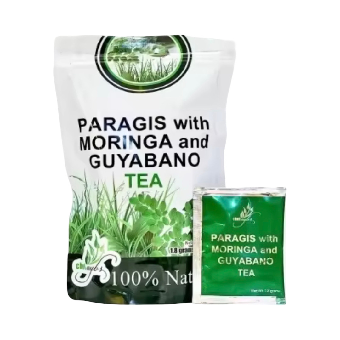 2-Pack Chef Ayb’s Paragis Tea with Moringa & Guyabano –Herbal Tea, Caffeine-Free