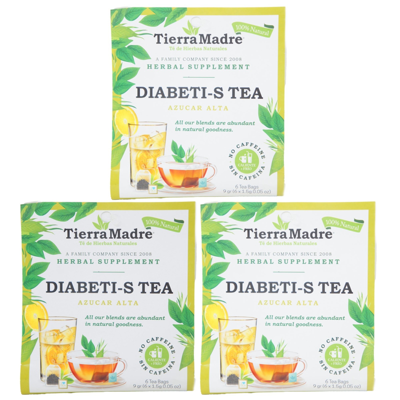 Tierra Madre Diabeti-S Herbal Supplement Tea 1.5g (3 Pack – 18 Tea Bag)