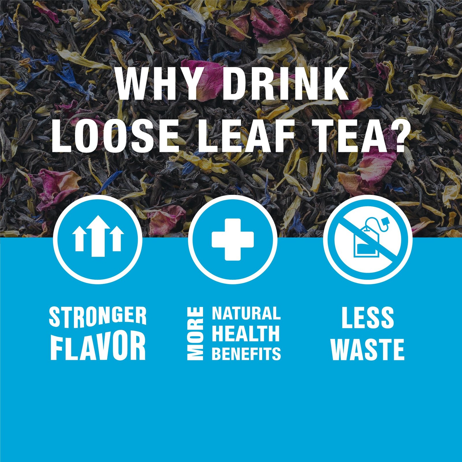 Floral Earl Grey Black Tea Bulk Pouch 200 Cups Premium Loose Leaf Blend