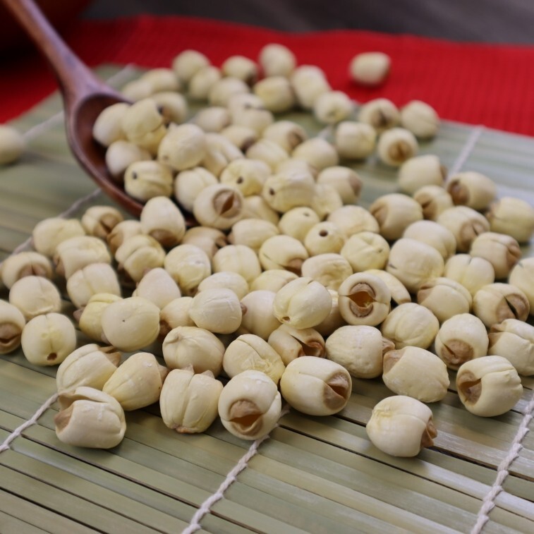 Premium Raw White lotus seed core removed, natural herbal tea& soup 225g 建宁去芯莲子
