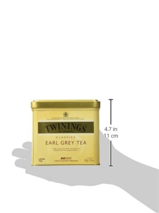 Twinings Earl Grey Loose Tea 7.05 Oz Classic Citrus Bergamot Flavor
