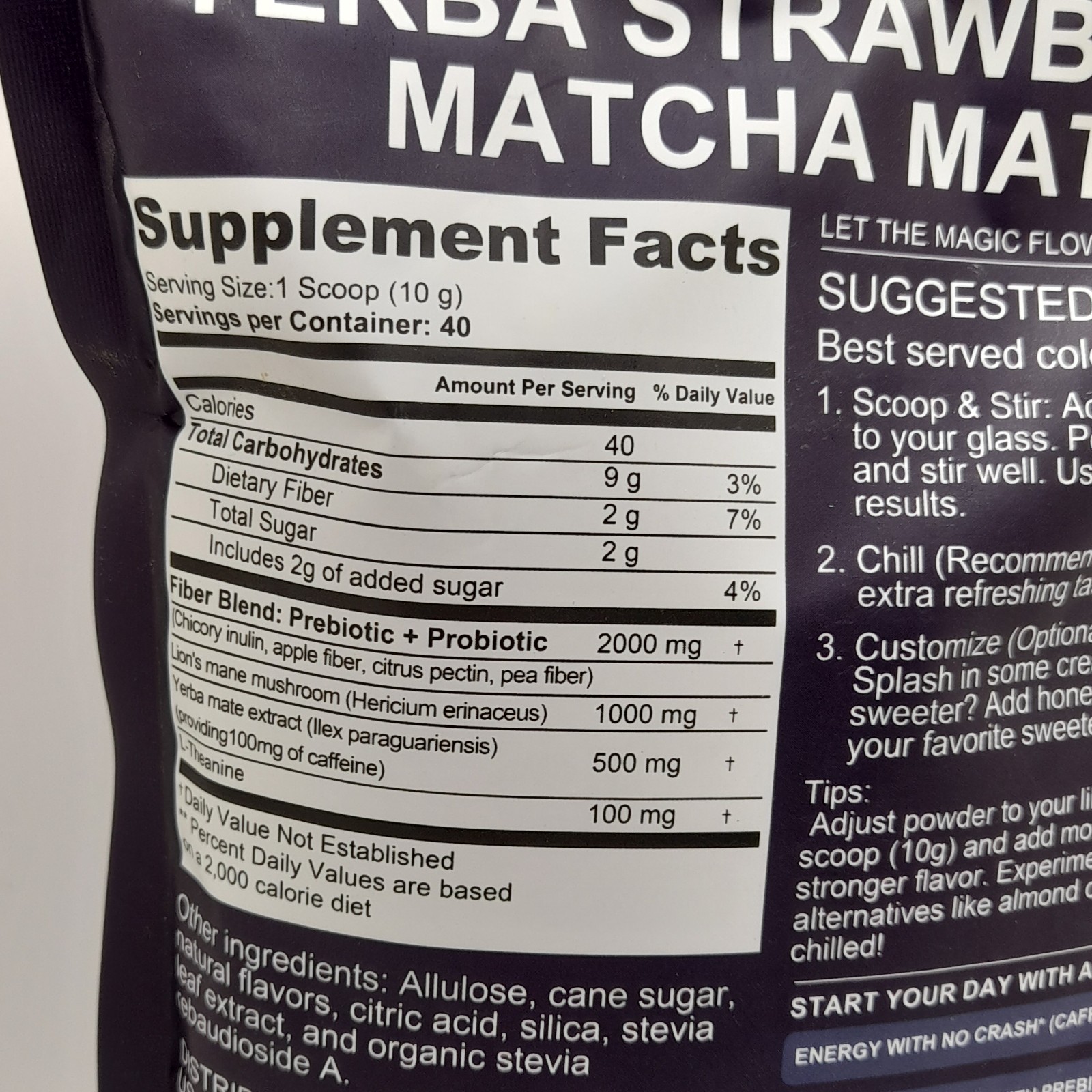 Yerba Mate Strawberry Matcha Mate 40 servings, Exp: 08/20/2027. Free shipping