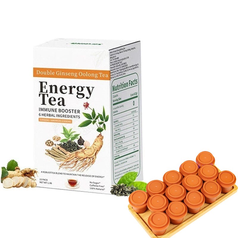 Energy Tea Immune Booster Ginseng -Ginseng Oolong Tea,Kidney Tea for Women & Men