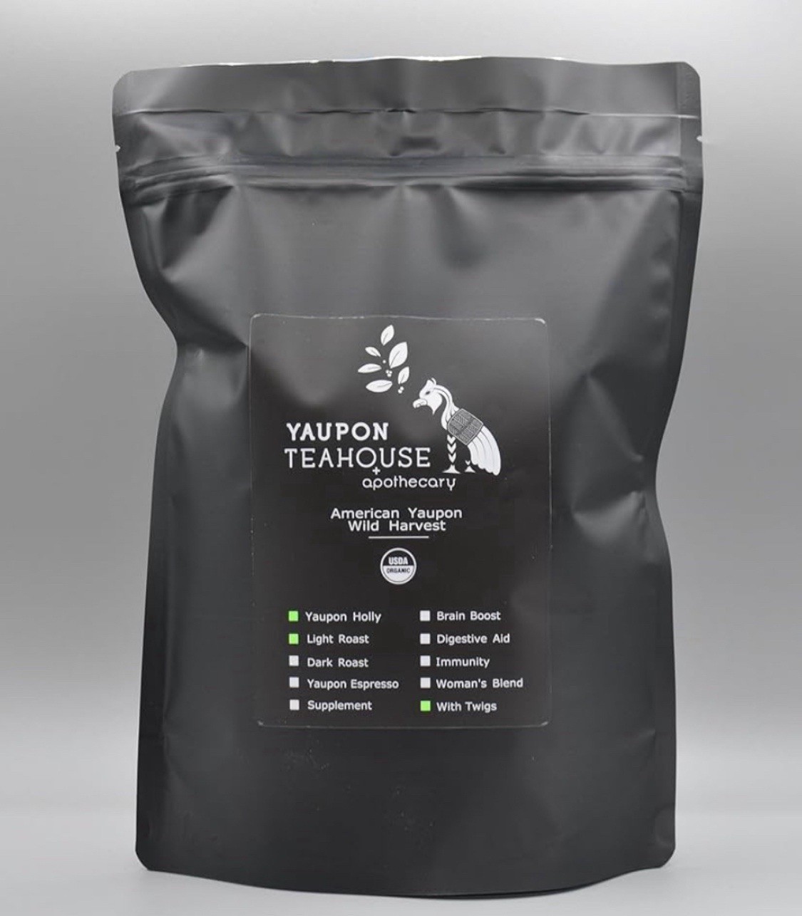 Organic Yaupon Holly Tea lb bulk