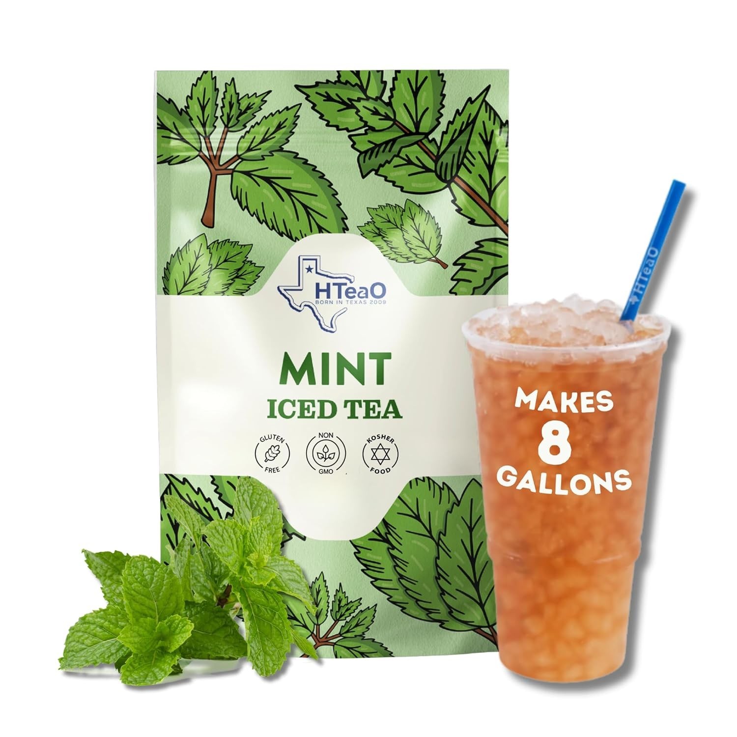 Mint Black Tea Packets – Brew 8 Gallons of Refreshing Iced Tea in 5 Minutes