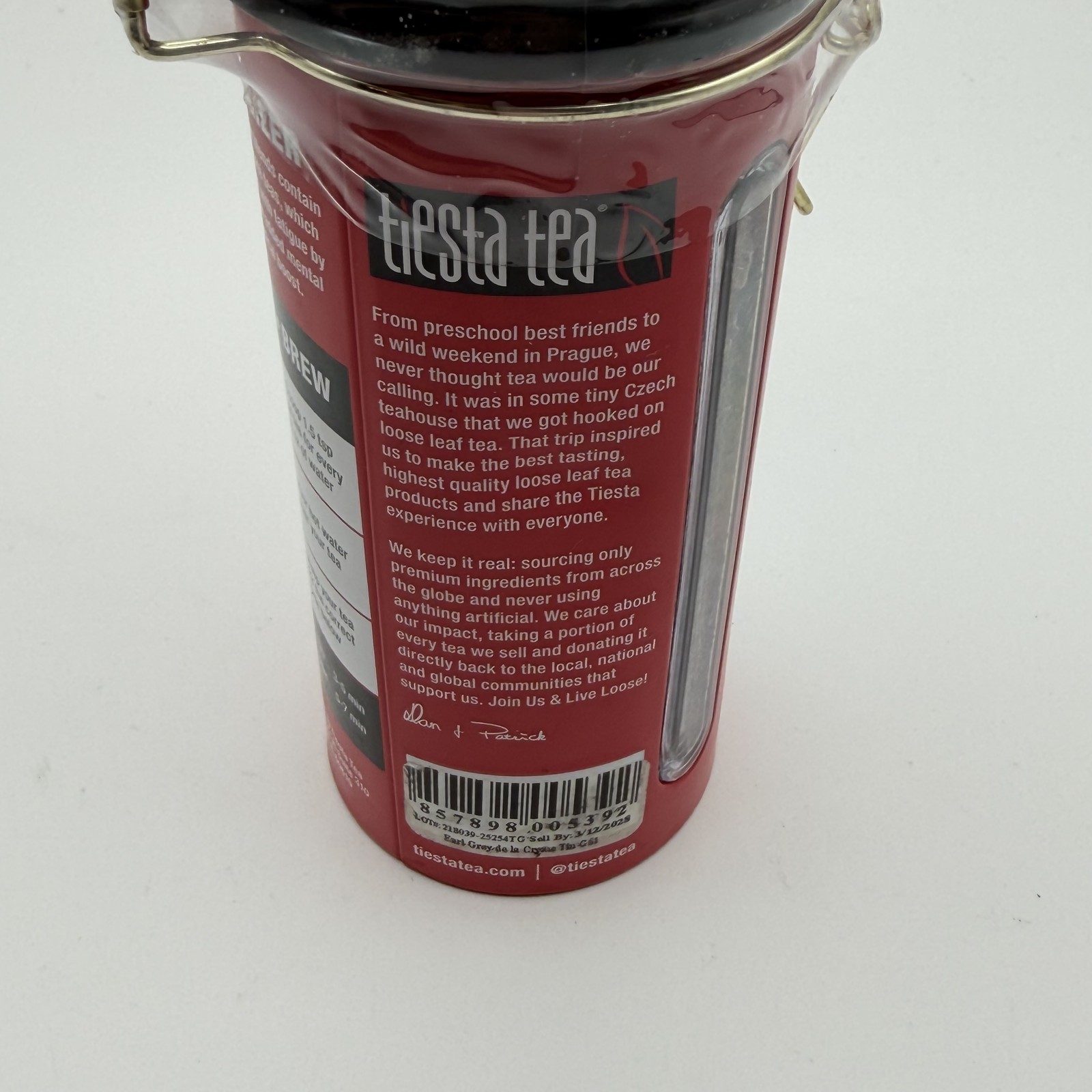 Tiesta Tea Earl Grey de la Crème Black Tea Loose Leaf – Creamy Energizer 4 oz
