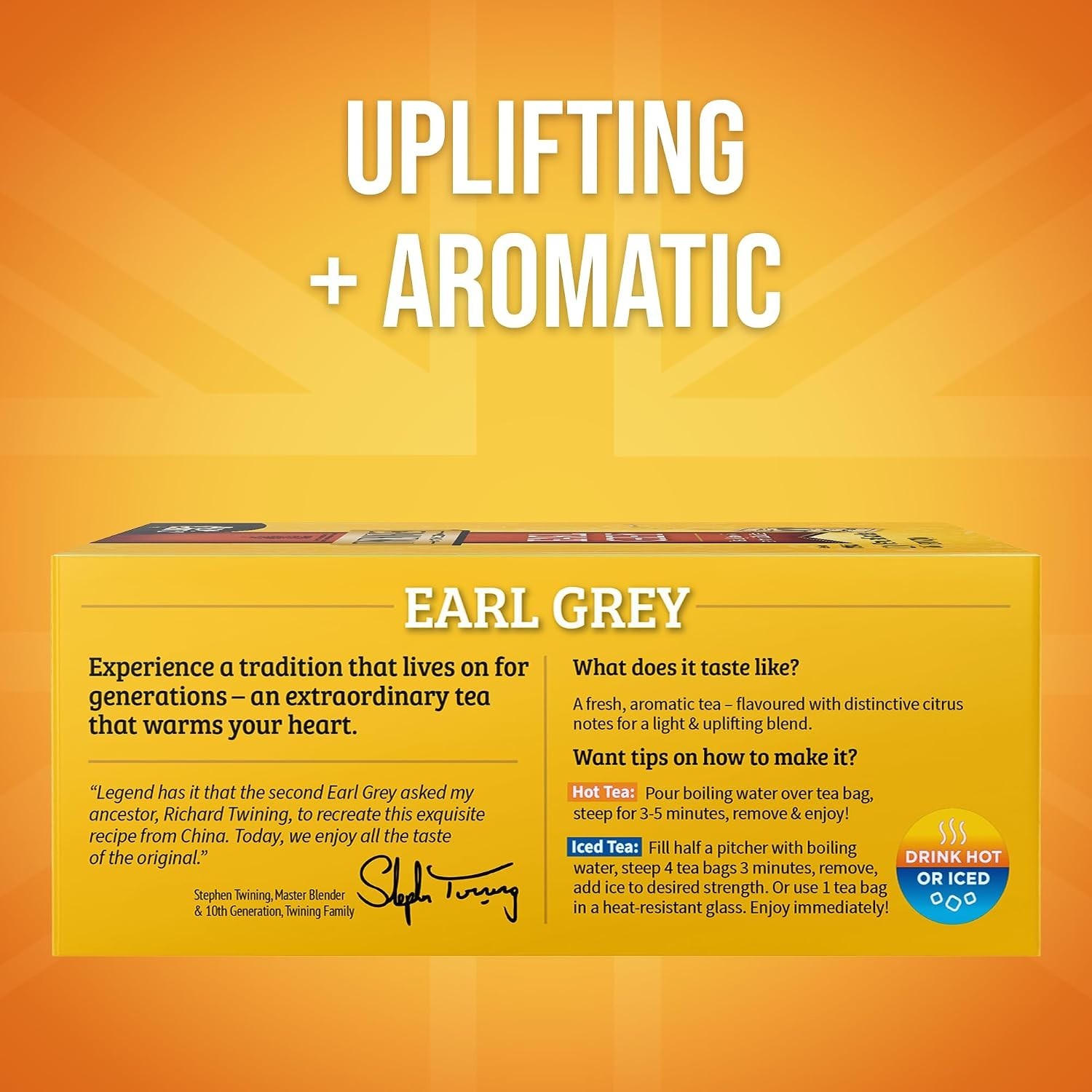 100 Count Earl Grey Tea Bags – Flavored with Citrus & Bergamot, Perfectly Sealed