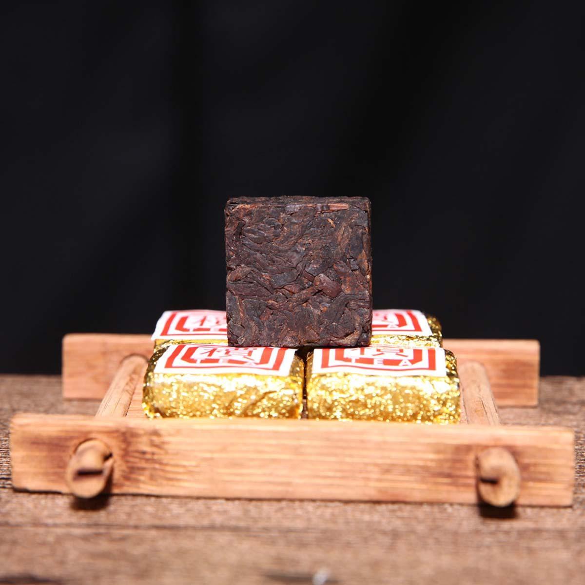 1Pc/Cup Mini Brick Tea Ripe Puerh Tea Yunnan Bulk Bohai Square Puer Tea 50g-500g