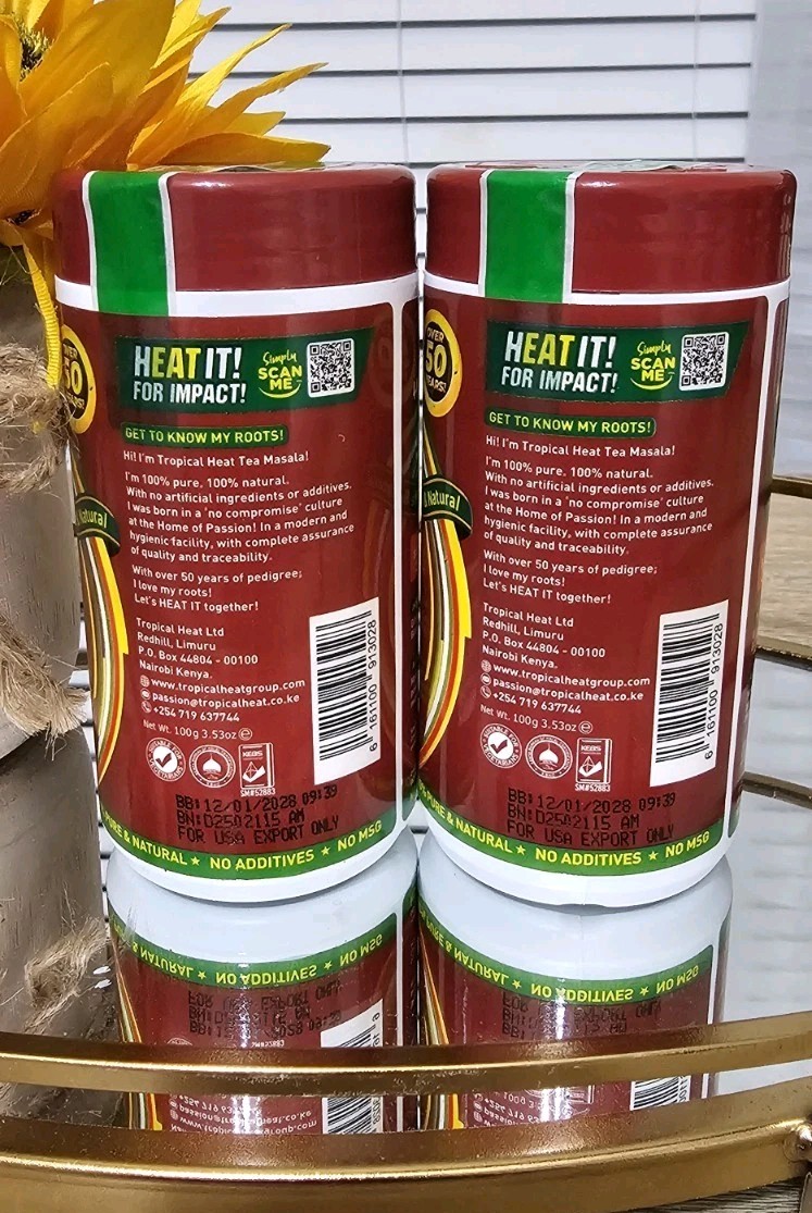 2pk Tropical Heat Pure Ground Tea Masala Spice Seasoning Exp 12/28