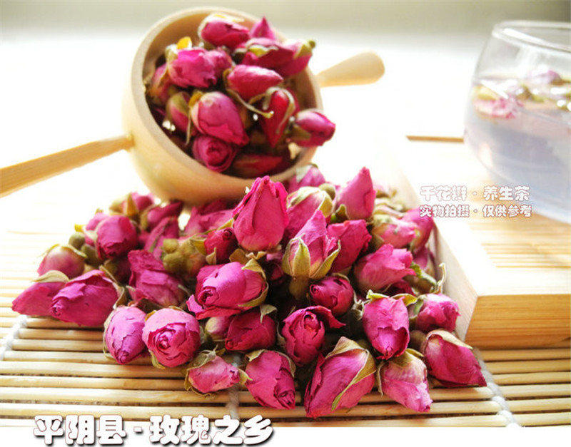 50g Natural Dried Rose Bud Tea Herbal Fragrant Flower Health Care Drink