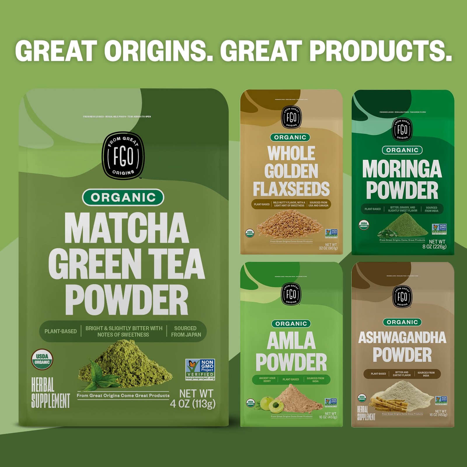 Organic Matcha Green Tea Powder 4oz Culinary Grade – For Lattes, Baking