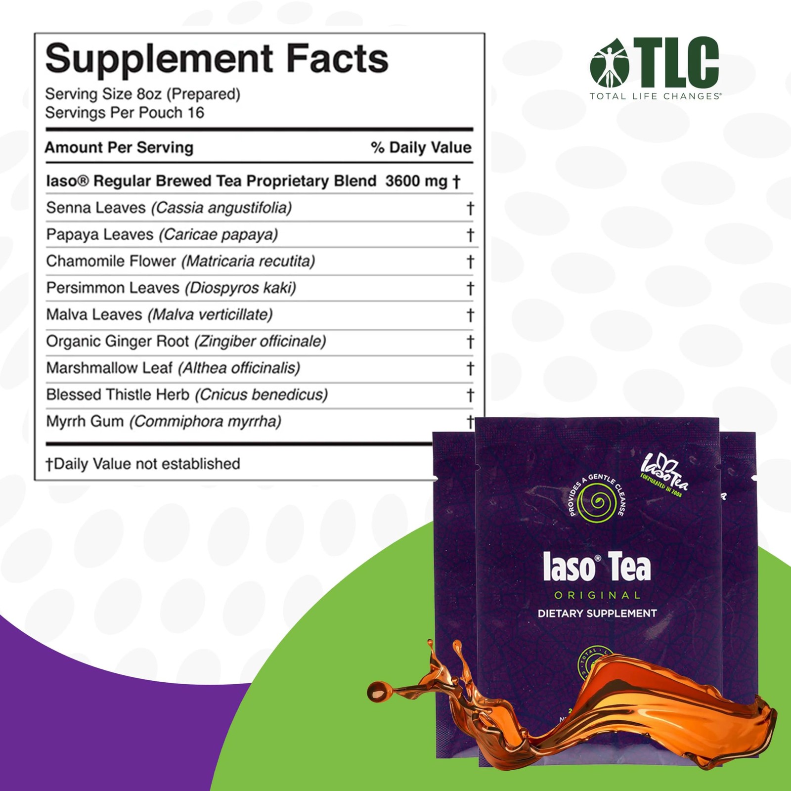 Brewed Tea Original Cleansing Refreshing Balanced Lifestyle 10 Sachets 5 Packs