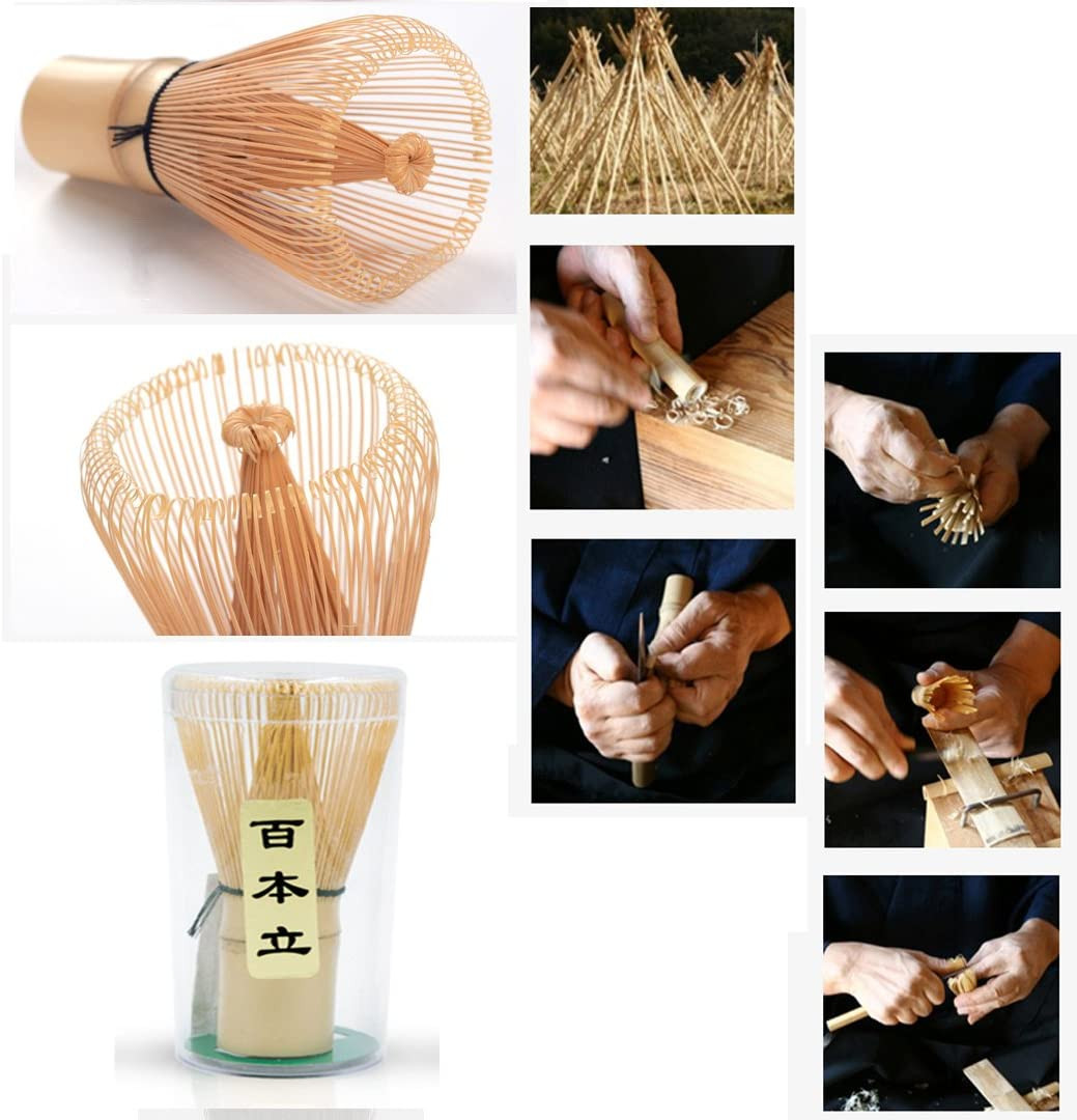Premium Handcrafted Golden Bamboo Matcha Whisk – Traditional Japanese Chasen